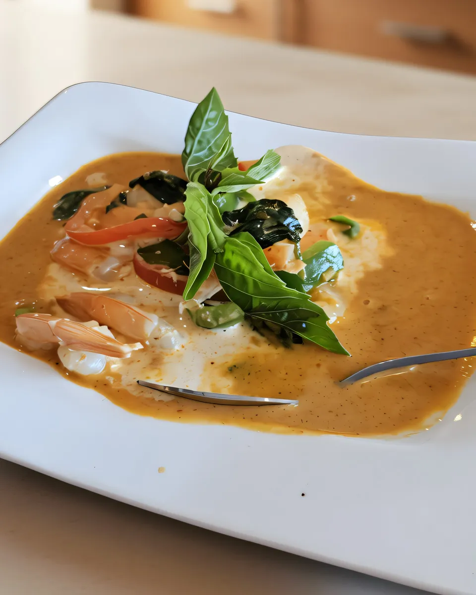 Thai curry · after, warm room lighting test
